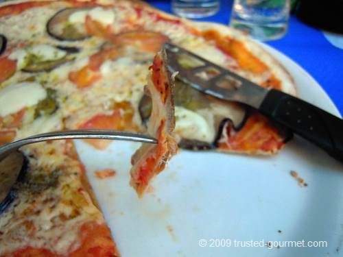 Very thin pizza base